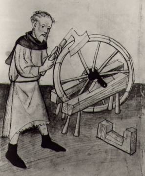 Abbildung: Wagner mit Werkzeug